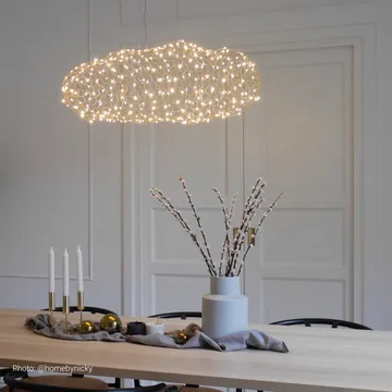 Hayden taklampa - Guldfärgad, 76 cm - By Rydéns