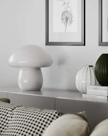 Mira Mushroom bordslampa 30 cm - Vit - By Rydéns