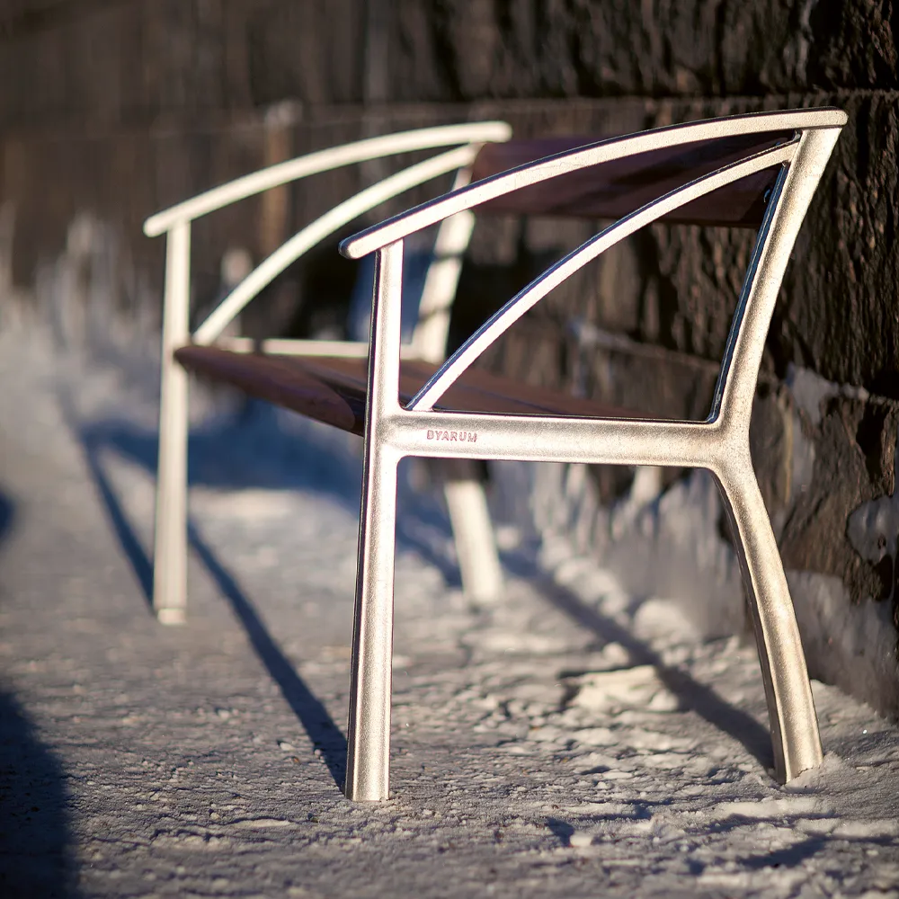 Vasa soffa, Grön, rå aluminiumstativ Byarums bruk