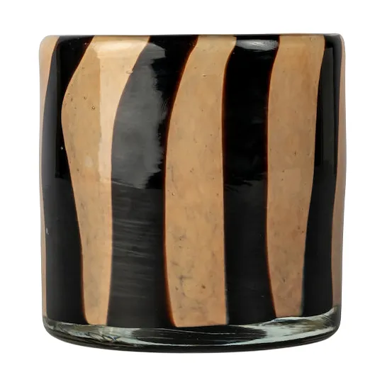 Calore ljuslykta XS Ø10 cm - Black-beige - Byon