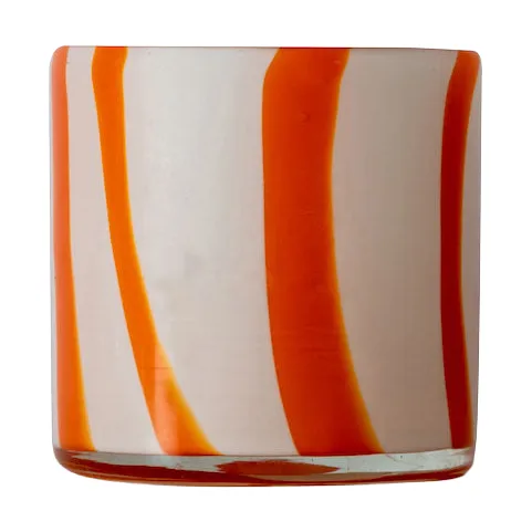 Calore ljuslykta XS Ø10 cm - Orange-white - Byon