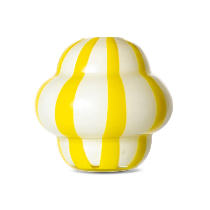 Curlie vas 20 cm - Gul - Byon