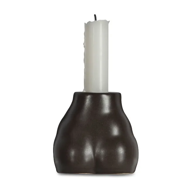 Nature ljusstake 9,5 cm - Brown - Byon