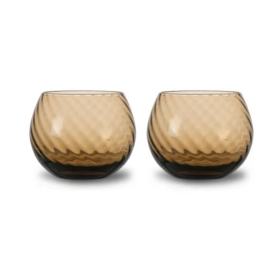 Opacity vattenglas 22 cl 2-pack, Brun Byon