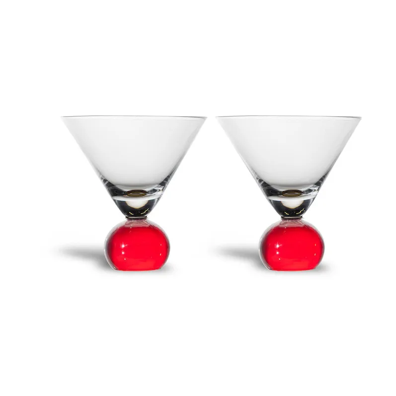 Spice glas 24 cl 2-pack, Röd-klar Byon