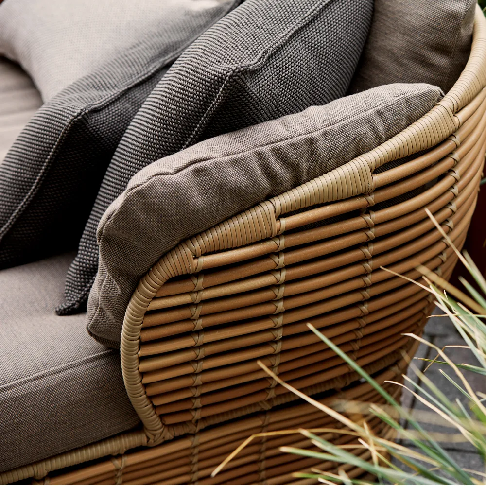 Basket Soffa 2-sits, Natural, taupe dynor Cane-line