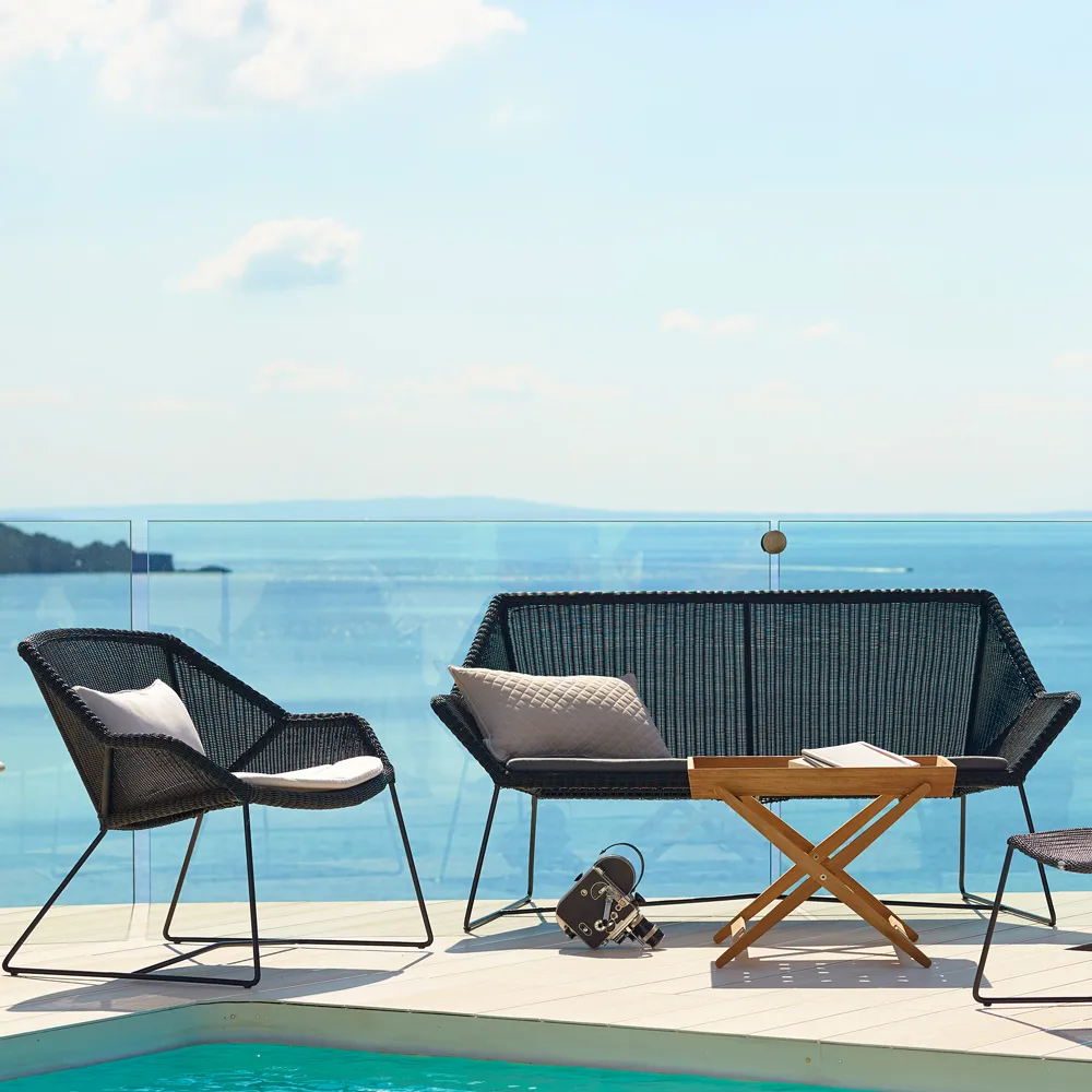 Breeze soffa 2-sits weave, Black Cane-line