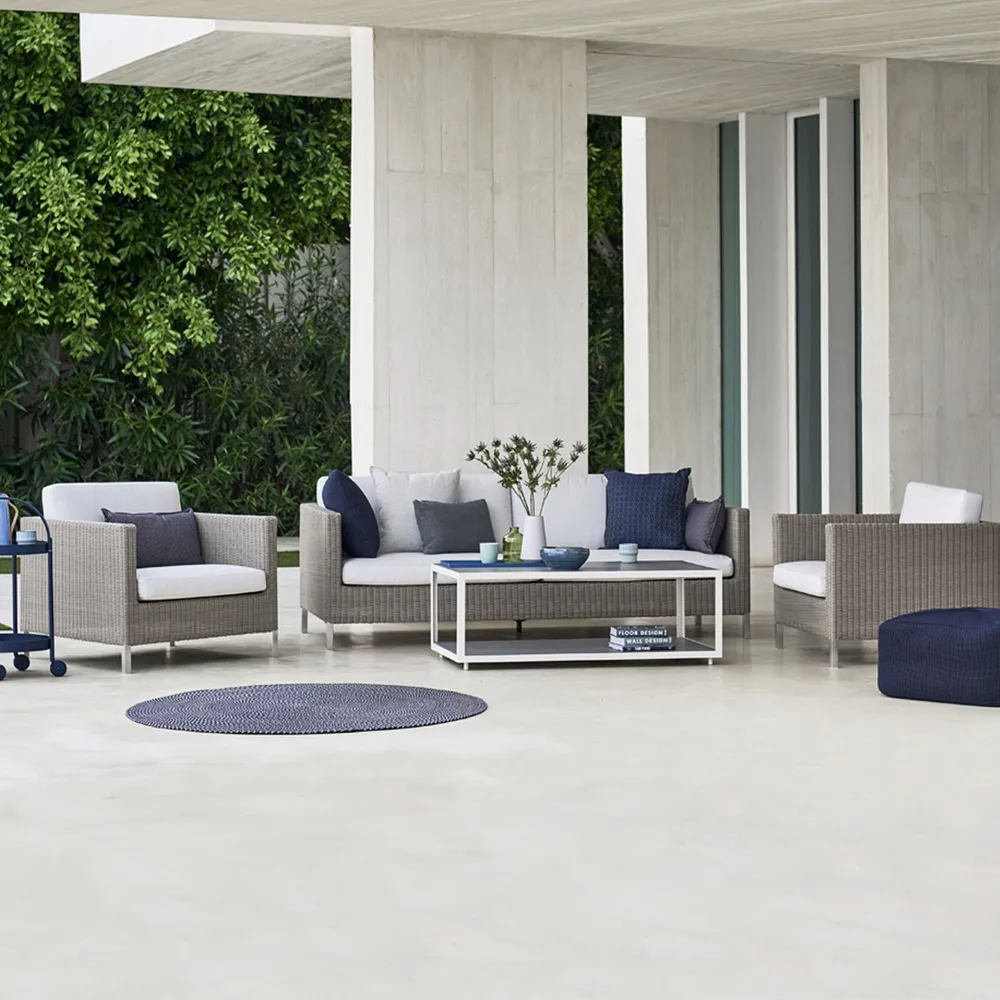 Connect soffa 3-sits, Anthracite Cane-line