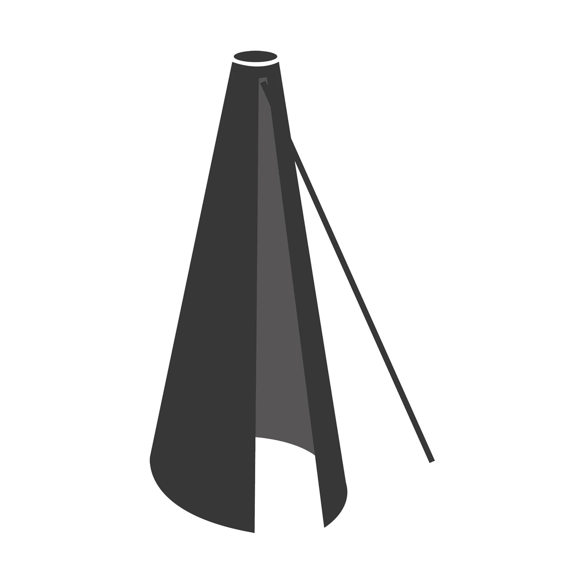 Cover 7 parasollskydd, Svart Cane-line