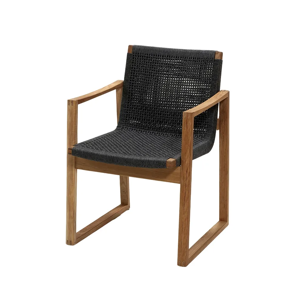 Endless karmstol, Dark grey, teakstativ Cane-line