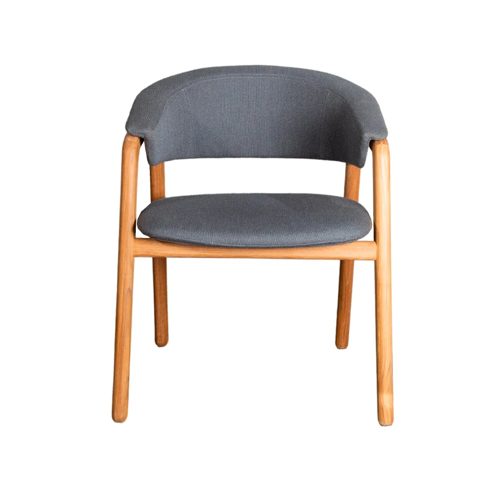 Luna stol, Cane-Line airtouch grey, teakstativ Cane-line