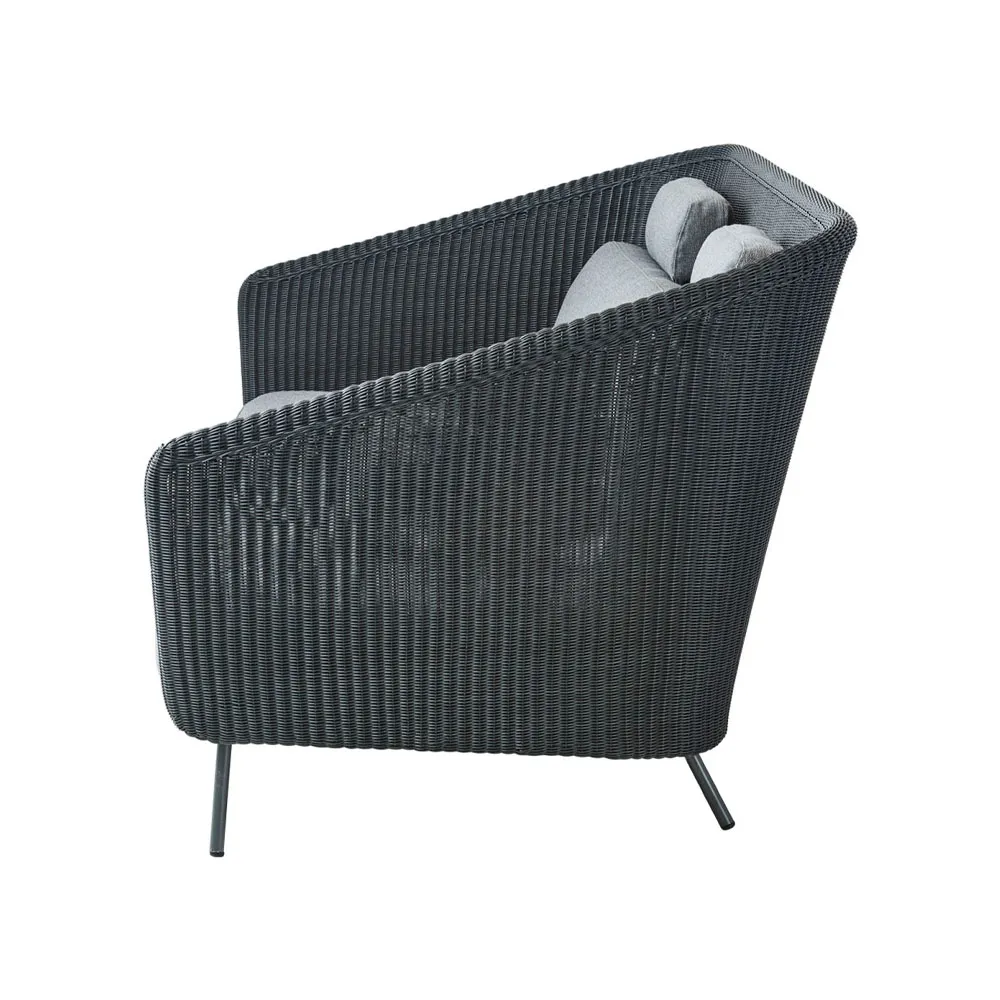 Mega 2-sits soffa, Graphic, gråa dynor Cane-line