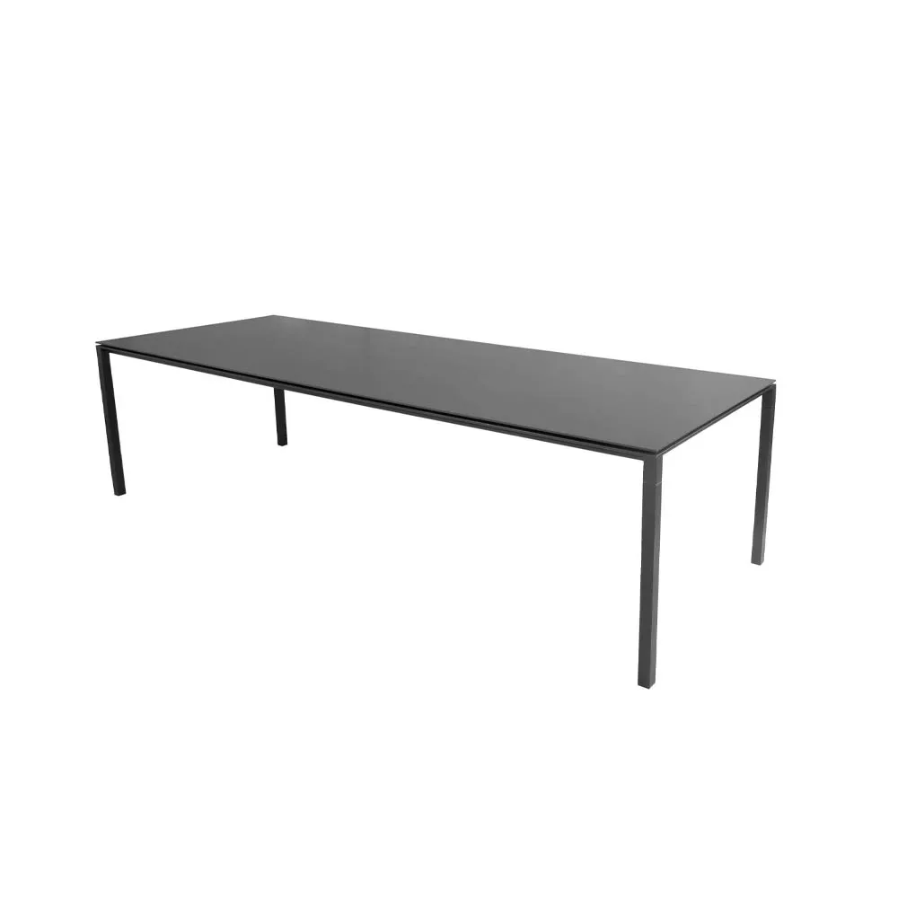 Pure matbord, Nero-lava grey 280x100 cm Cane-line