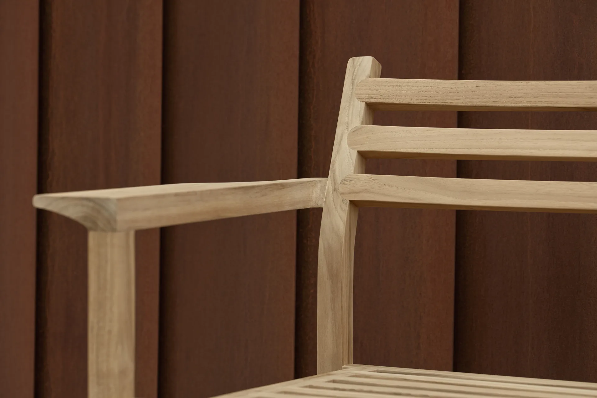AH601 fåtölj, Obehandlad teak Carl Hansen & Søn