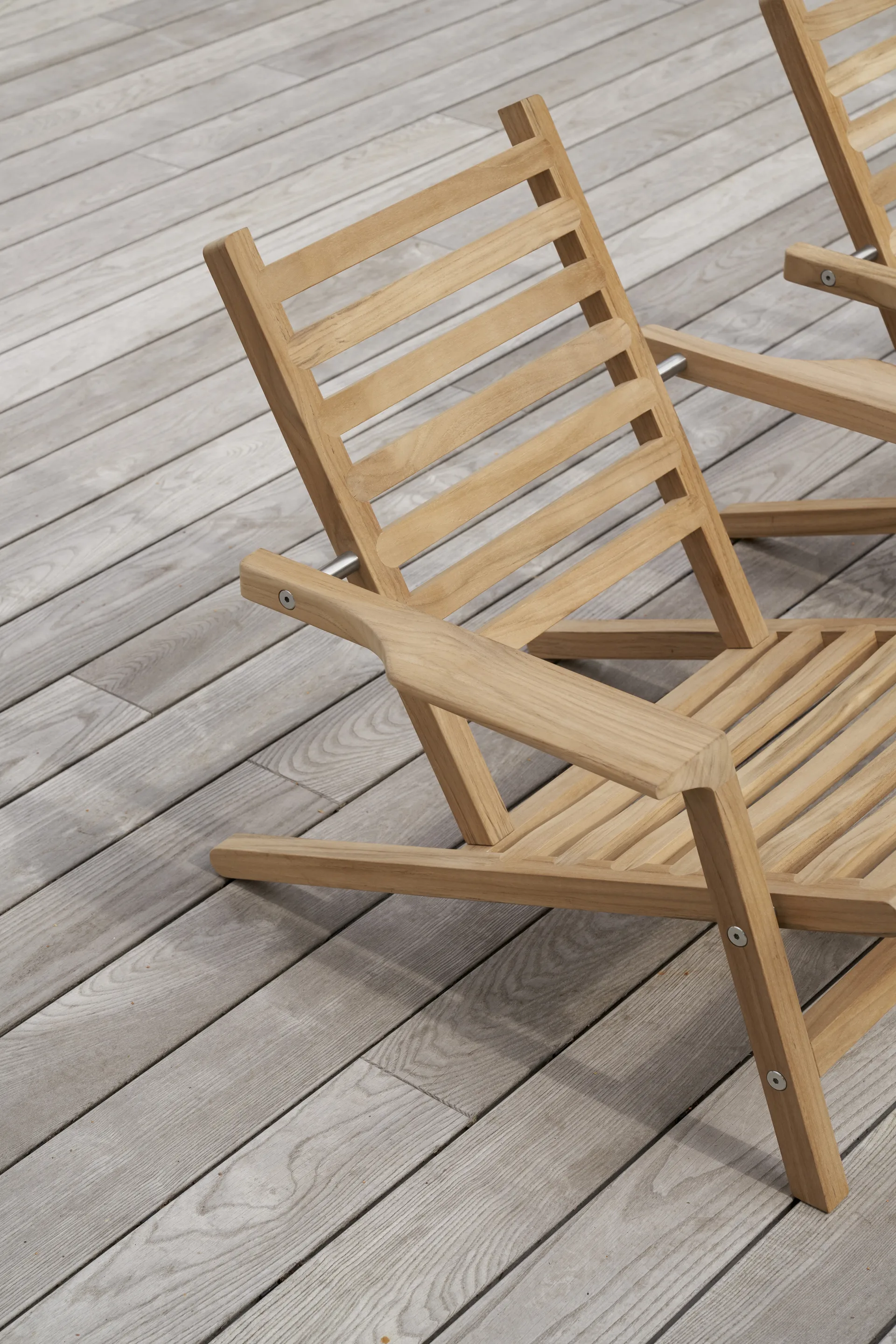 AH603 däckstol, Obehandlad teak Carl Hansen & Søn