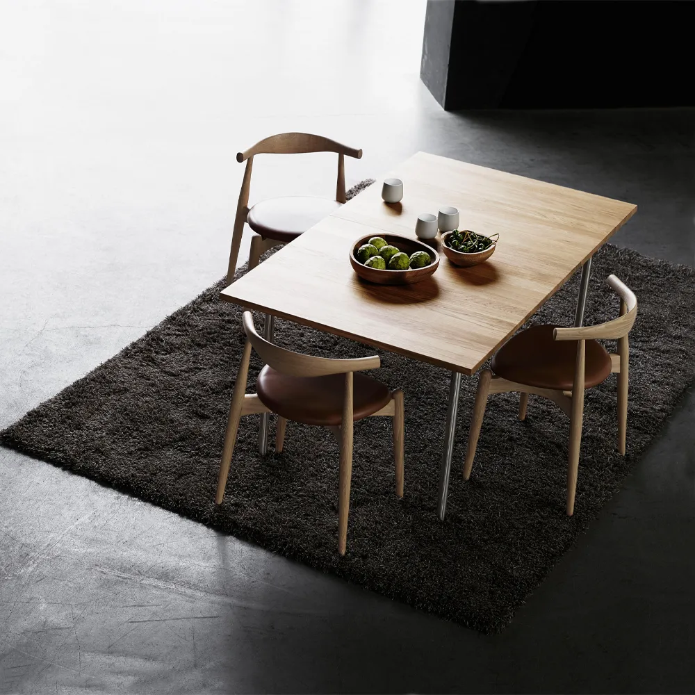 CH20 stol, Sif 90 läder natur-såpad ek Carl Hansen & Søn