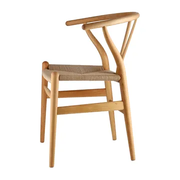CH24 Y-stol - Oljad bok-naturflätad - Carl Hansen & Søn