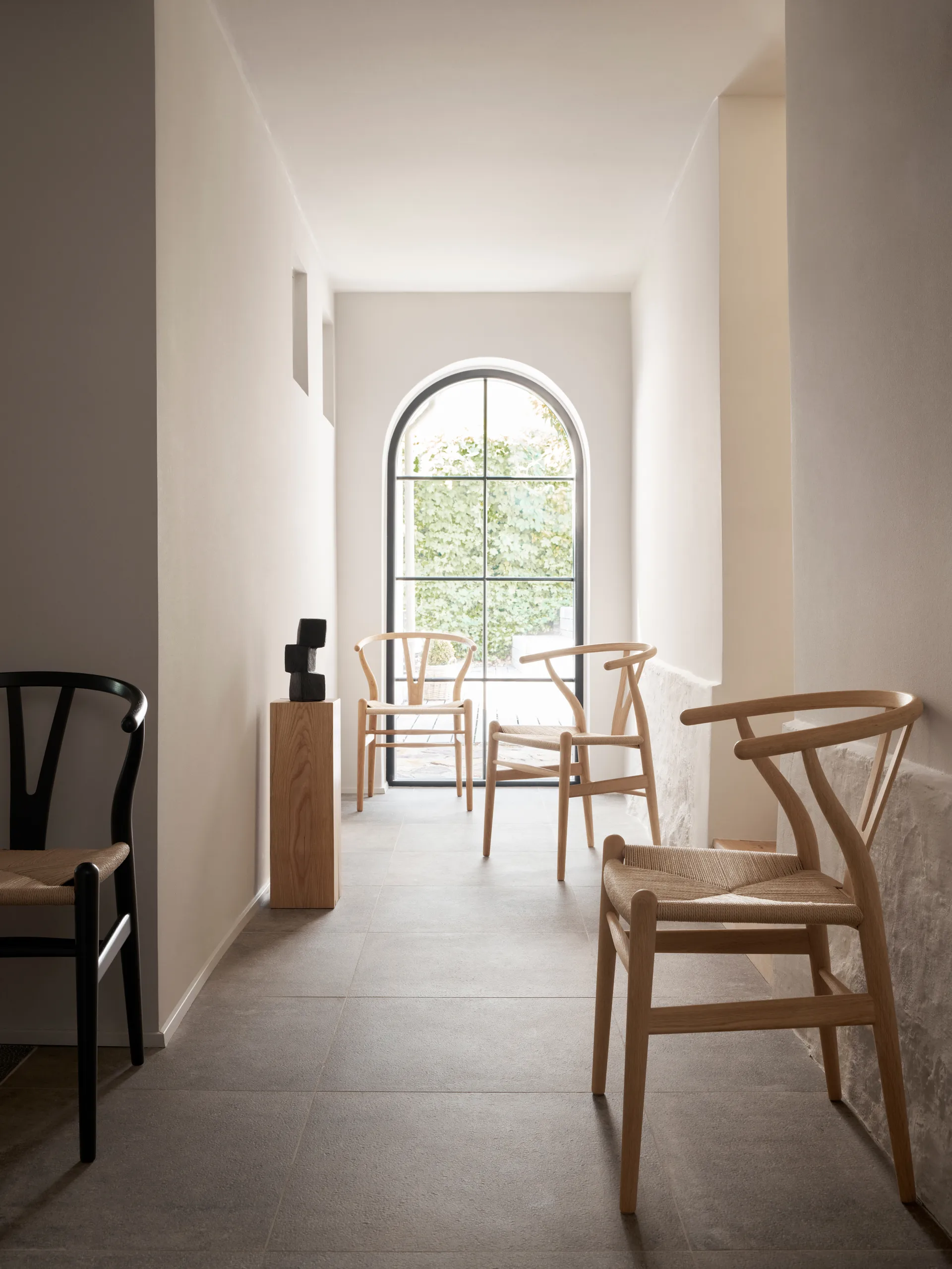 CH24 Y-stol, Oljad ek-naturflätad, 2-pack Carl Hansen & Søn