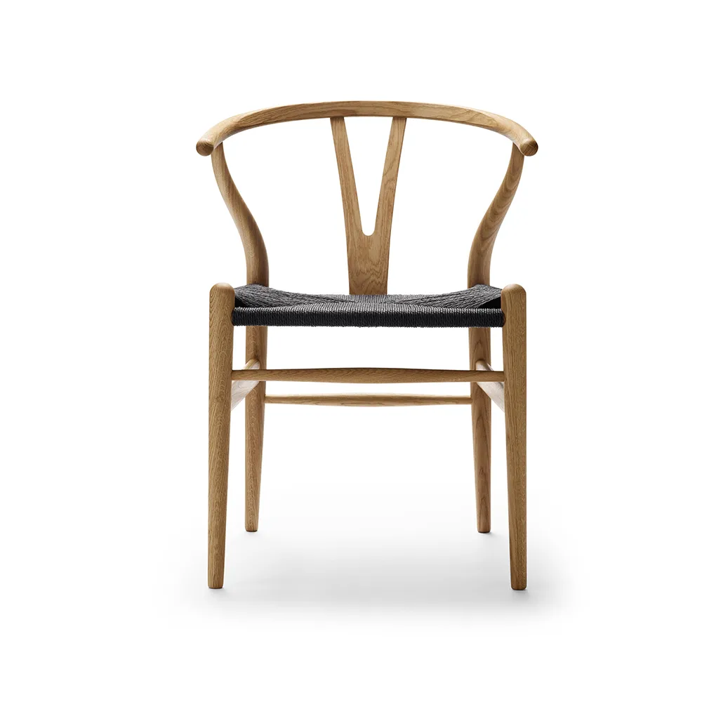 CH24 Y-stol, Oljad ek-svart Carl Hansen & Søn