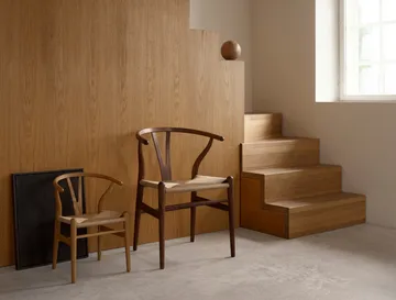 CH24 Y-stol - Oljad valnöt-naturflätad - Carl Hansen & Søn
