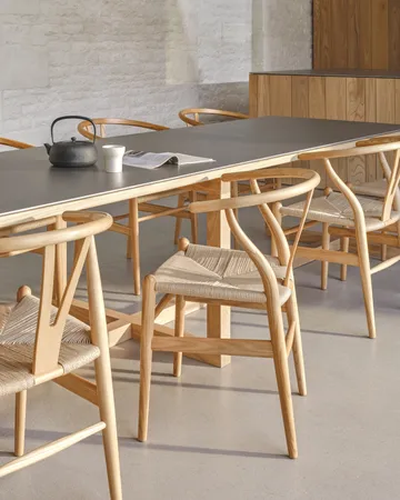 CH24 Y-stol - Såpad ask-naturflätad - Carl Hansen & Søn