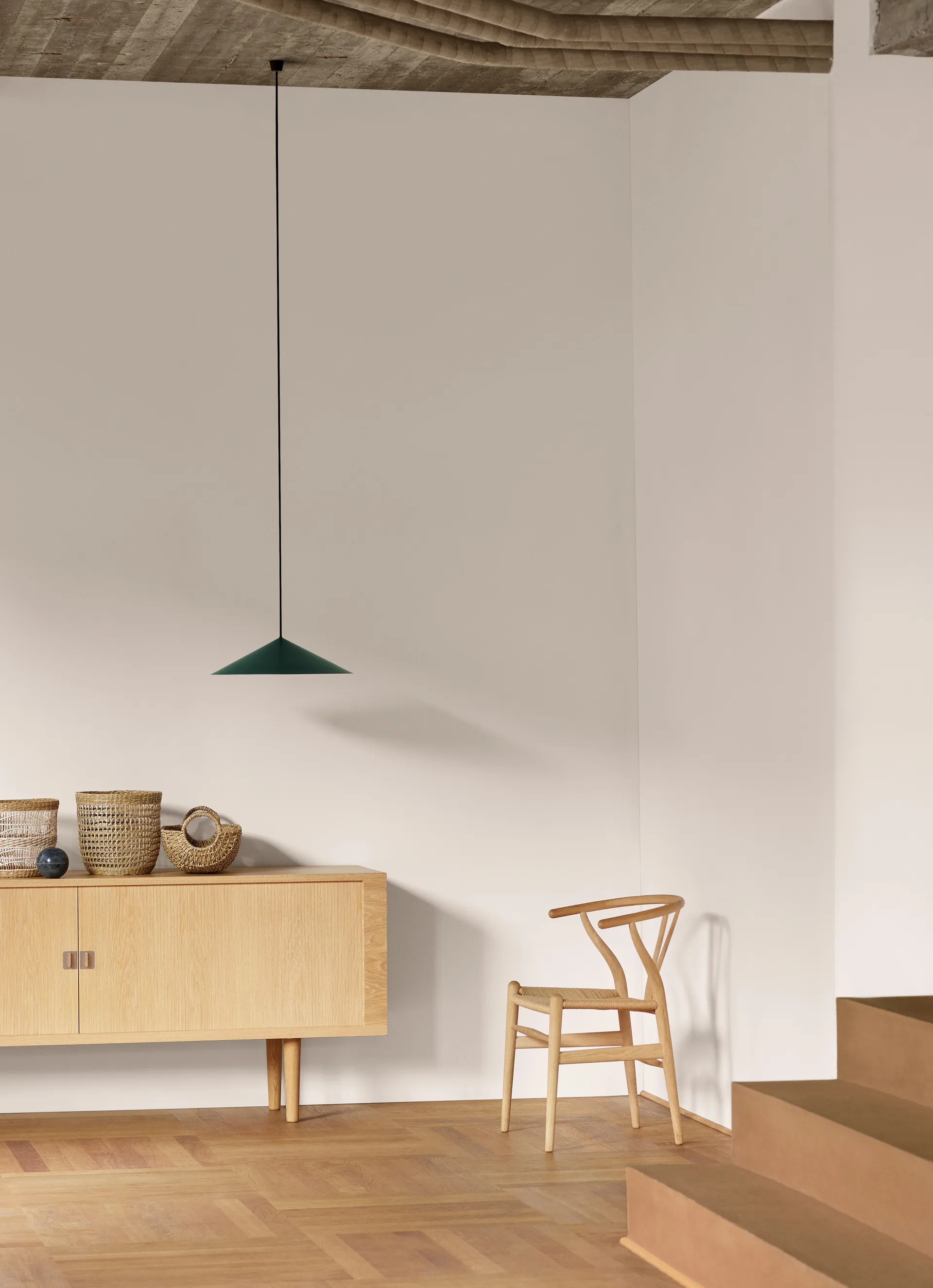 CH24 Y-stol - Såpad bok-naturflätad, 2-pack Carl Hansen & Søn