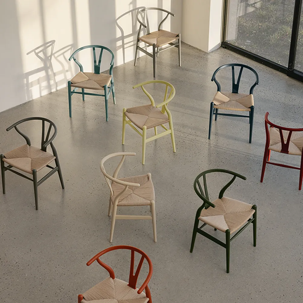 CH24 Y-stol Soft Crawford Wegner, Barley-naturflätad Carl Hansen & Søn