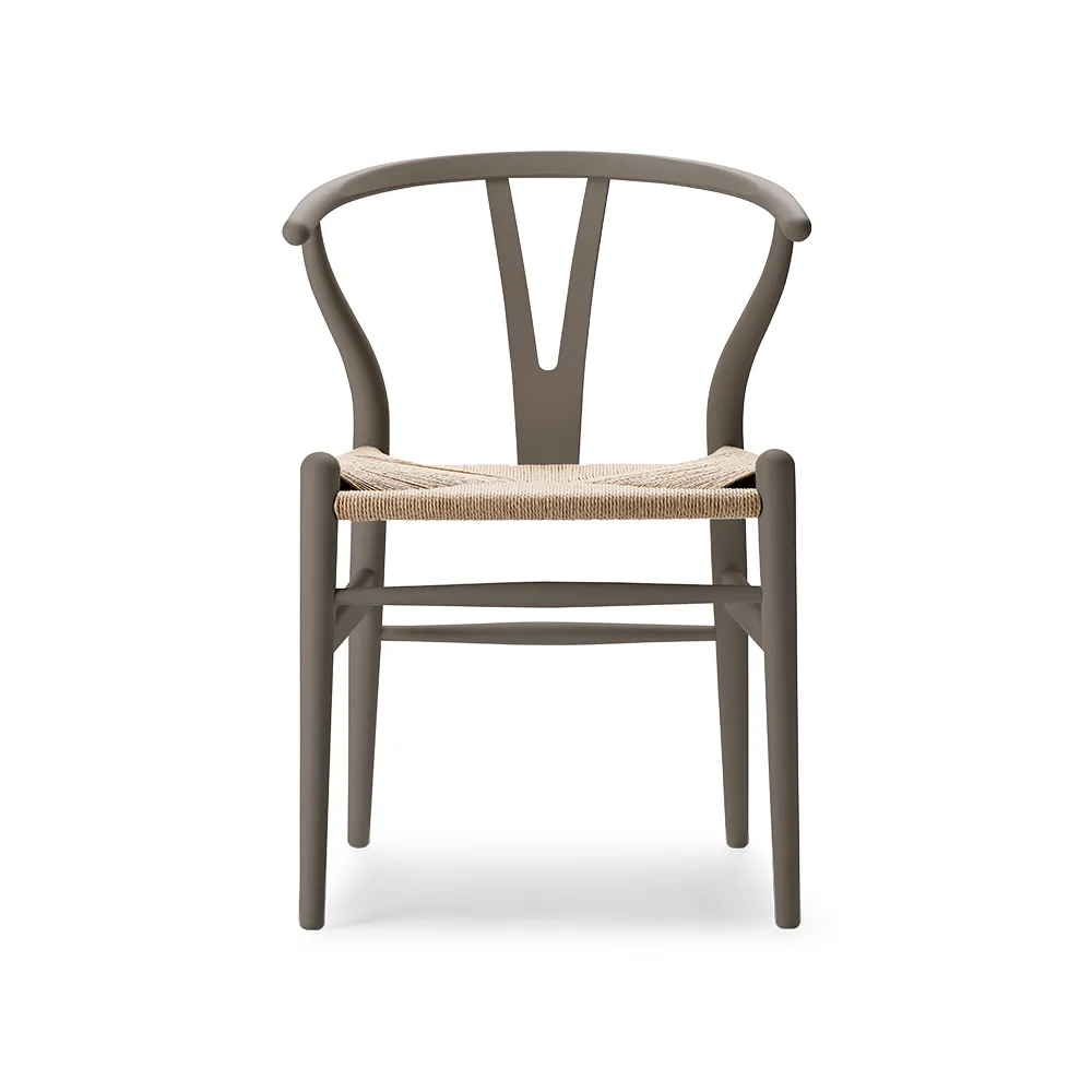 CH24 Y-stol Soft Crawford Wegner, Slate-naturflätad Carl Hansen & Søn