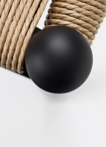 CH24 Y-stol Soft naturflätad sits - Black S9000-N - Carl Hansen & Søn