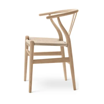 CH24 Y-stol - Vitoljad ek-naturflätad - Carl Hansen & Søn