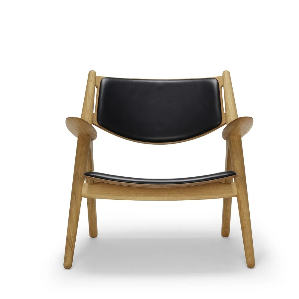 CH28P fåtölj, Thor 301 svart-oljat ekstativ Carl Hansen & Søn