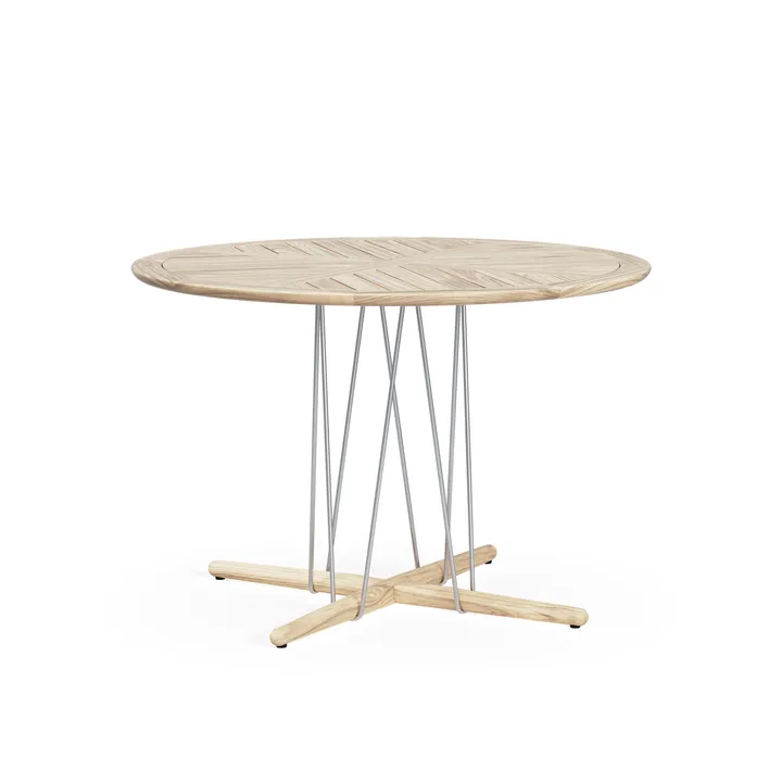 Embrace Outdoor table Ø110 cm - Teak obehandlad - Carl Hansen & Søn