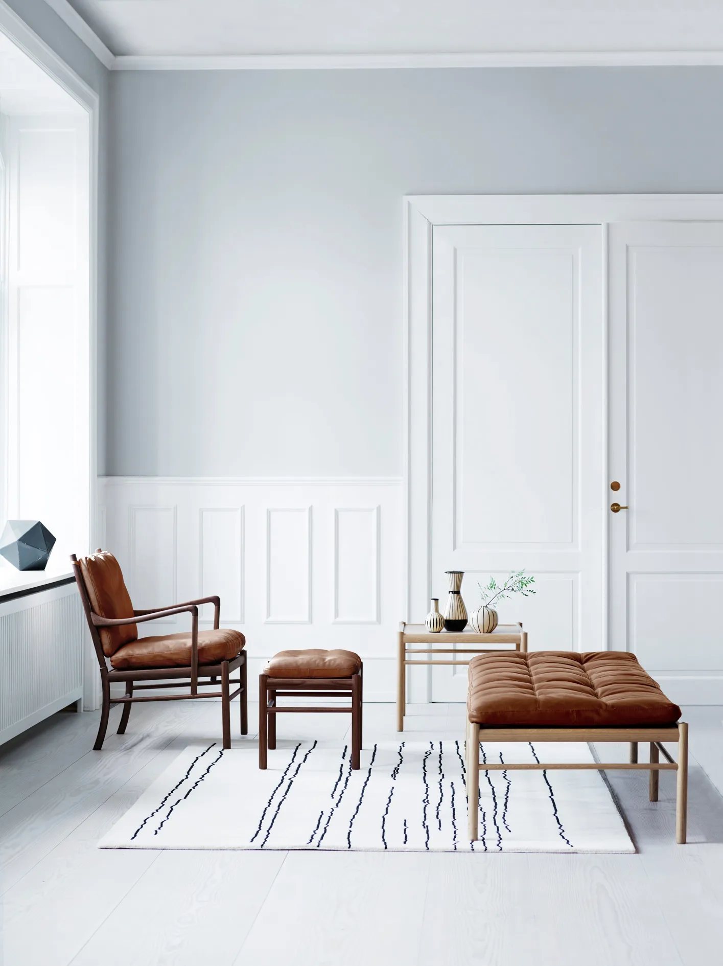 OW149 Colonial chair fåtölj, Thor 301-oljad valnöt Carl Hansen & Søn