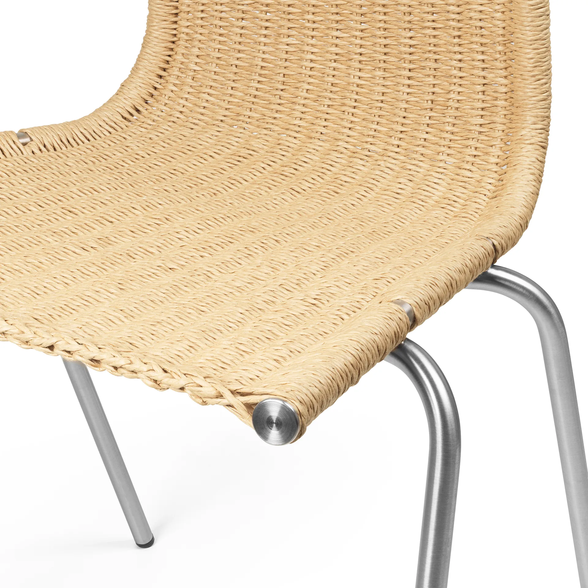 PK1 stol, Natur-rostfritt stål Carl Hansen & Søn