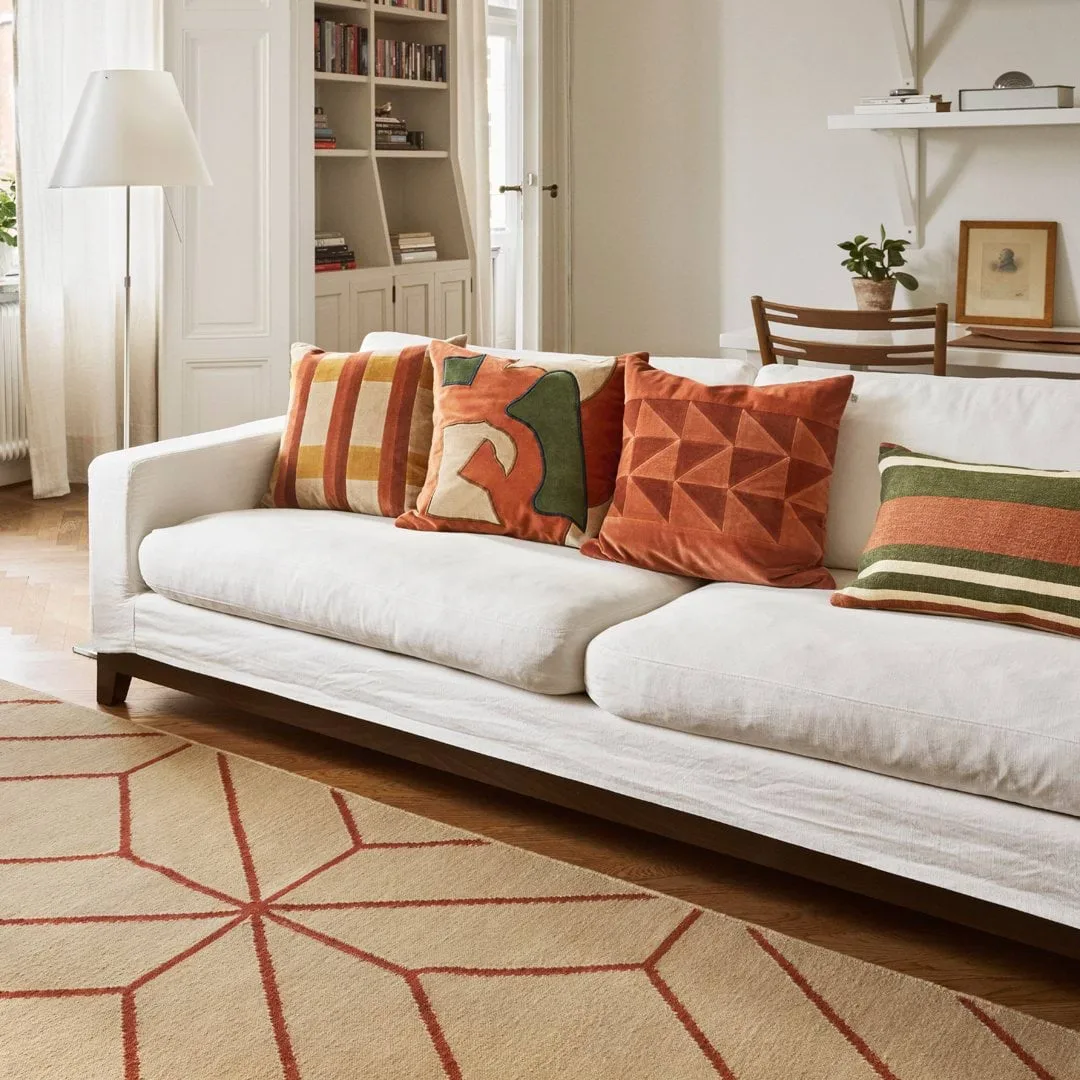 Ayur matta, Beige-Rust, 320x230 cm Chhatwal & Jonsson
