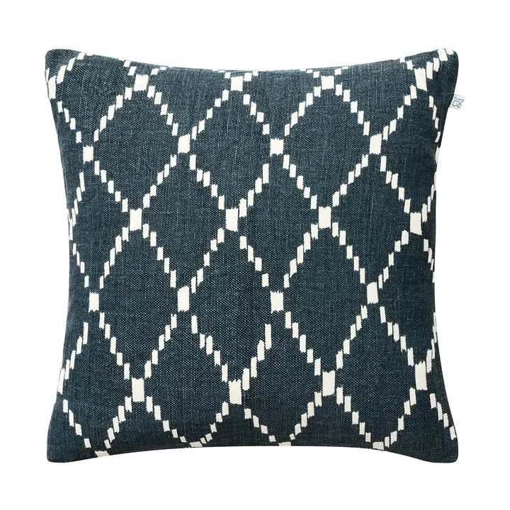 Ikat Kerela kuddfodral 50x50 cm - Blå-vit - Chhatwal & Jonsson