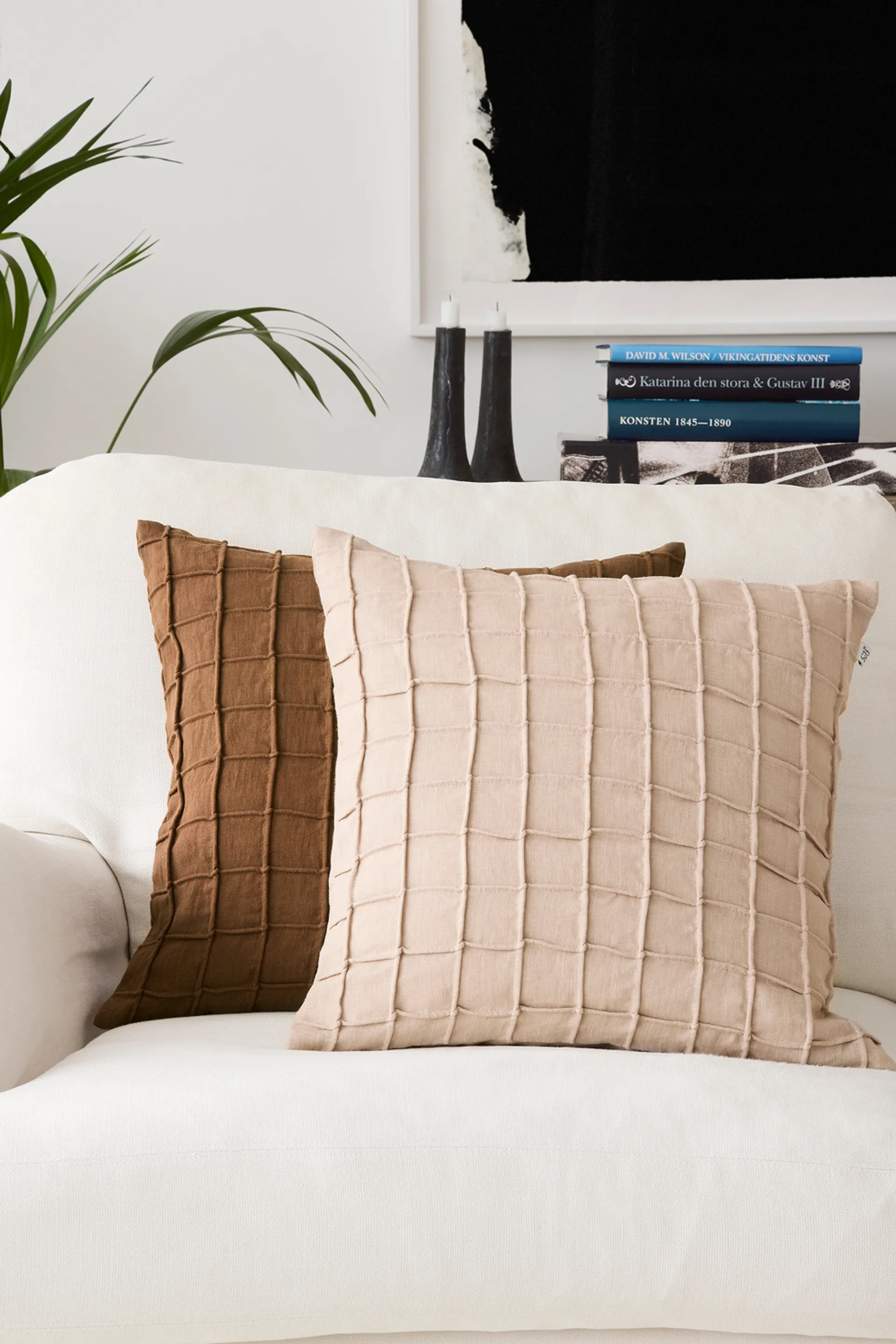 Jammu kuddfodral 50x50 cm, Cognac Chhatwal & Jonsson