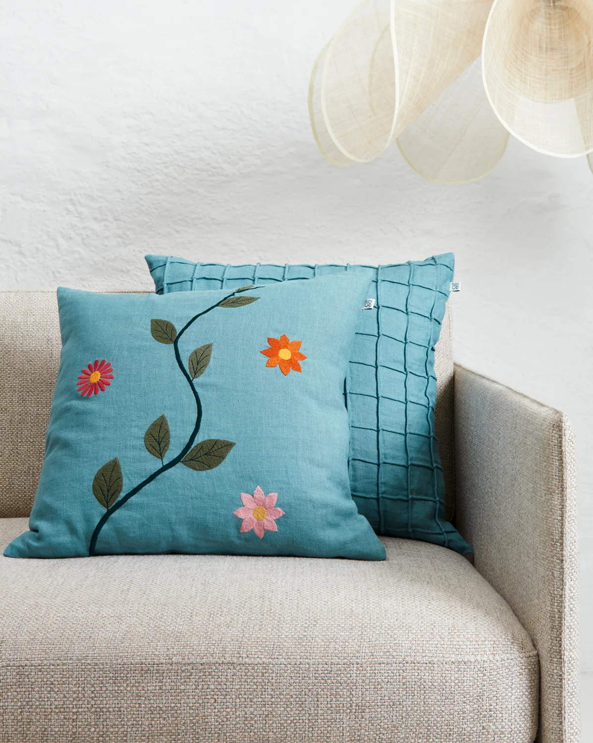 Jammu kuddfodral 50x50 cm, Heaven Blue Chhatwal & Jonsson