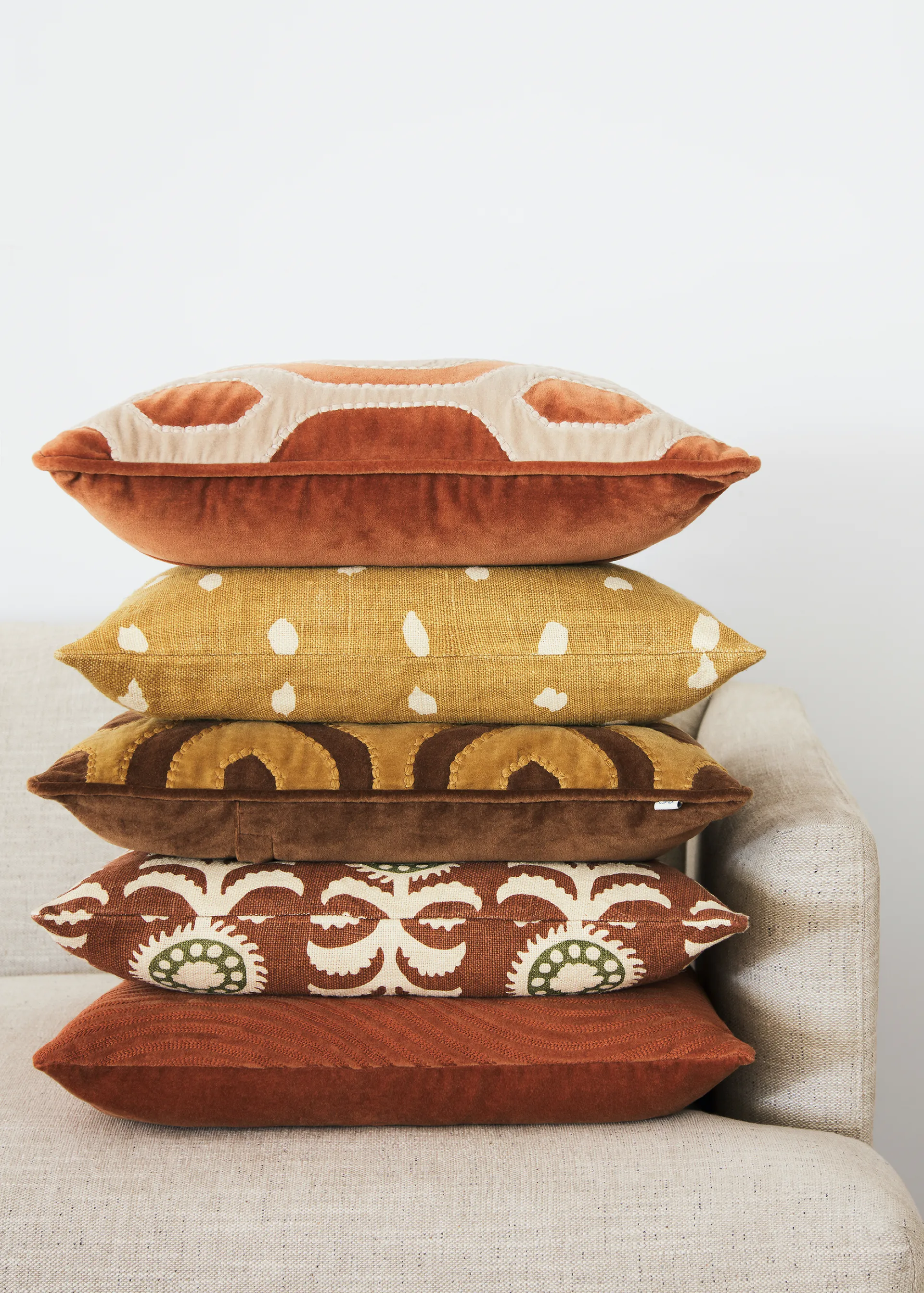 Kunal kuddfodral 50x50 cm, Terracotta Chhatwal & Jonsson