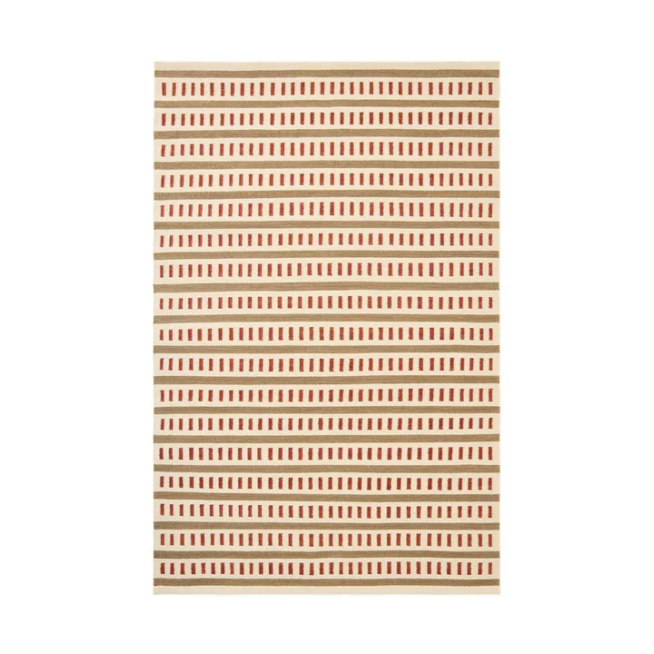 Ladakh ullmatta - Off white-beige-rust, 180x270 cm - Chhatwal & Jonsson