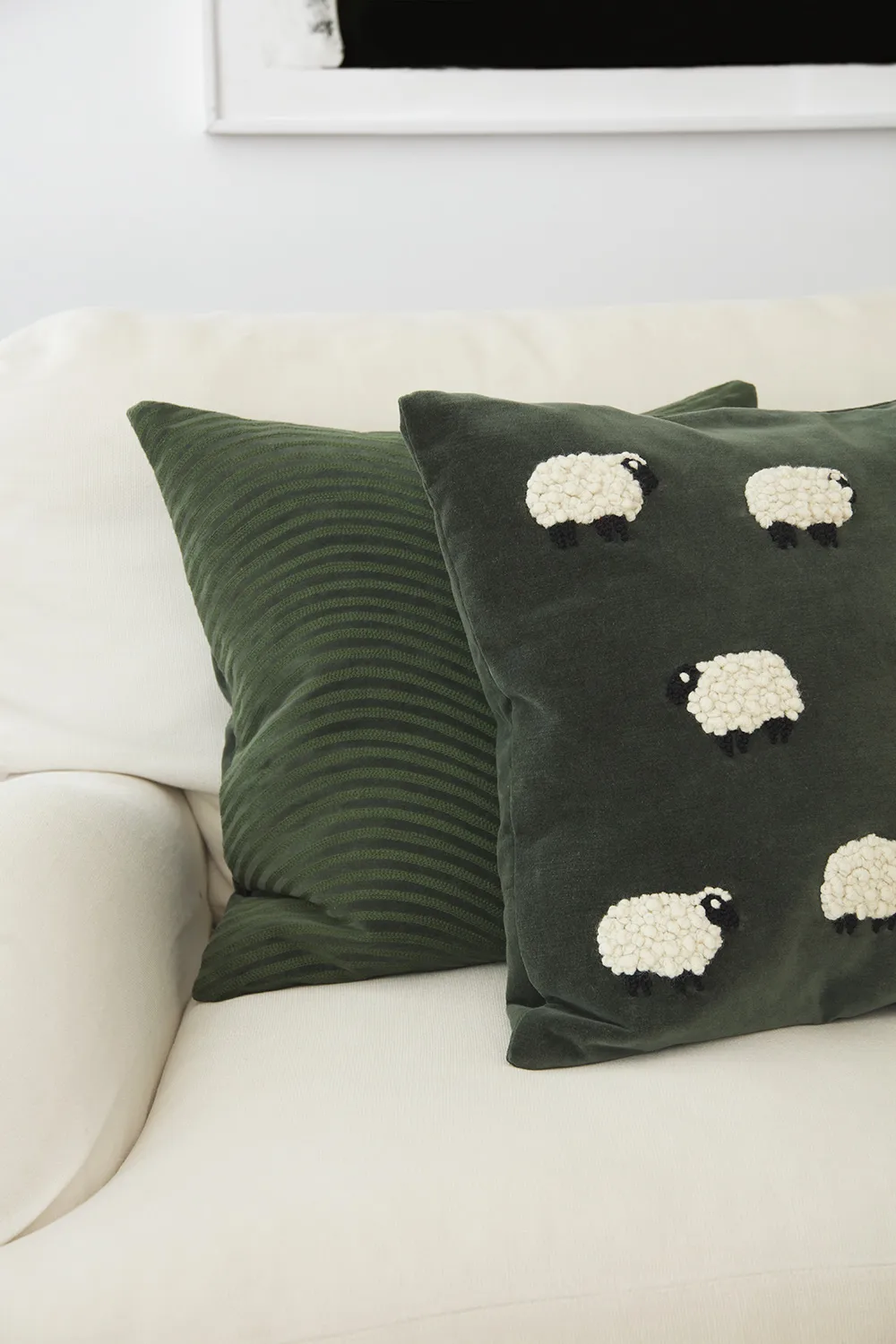 Sheep kuddfodral 50x50 cm, Forest green Chhatwal & Jonsson