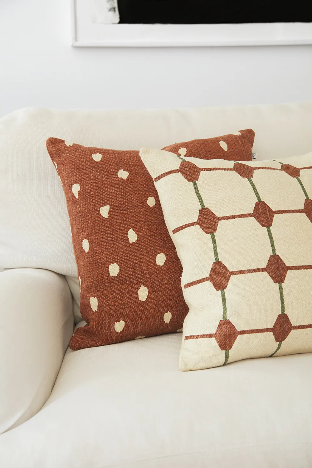Yash reverse kuddfodral 50x50 cm, Terracotta base Chhatwal & Jonsson