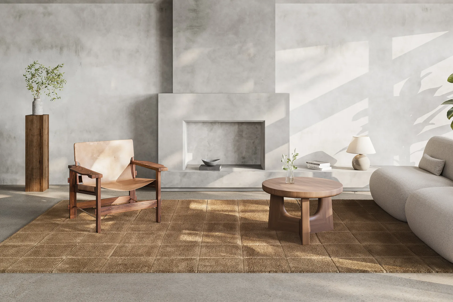 Grid matta, Wheat, 170x230 cm Classic Collection