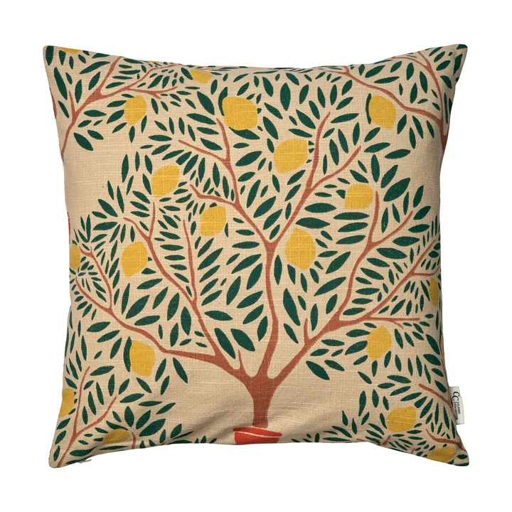 Lemon garden kuddfodral 50x50 cm - Mörkgrön - Classic Collection