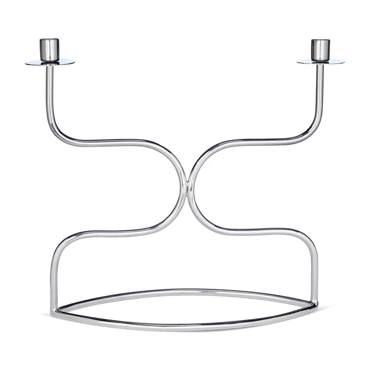 Ljusstake candelabra duett - Förnicklad mässing - Classic Collection