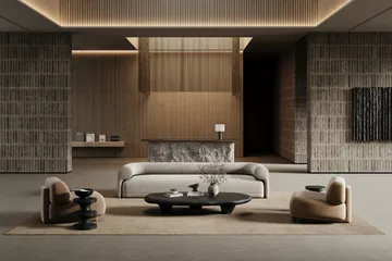 Lobby matta med langett - Beige, 140x200 cm - Classic Collection