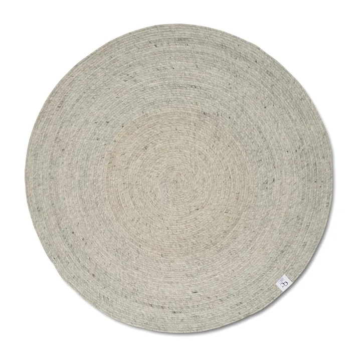 Merino ullmatta rund Ø200 cm - Concrete - Classic Collection