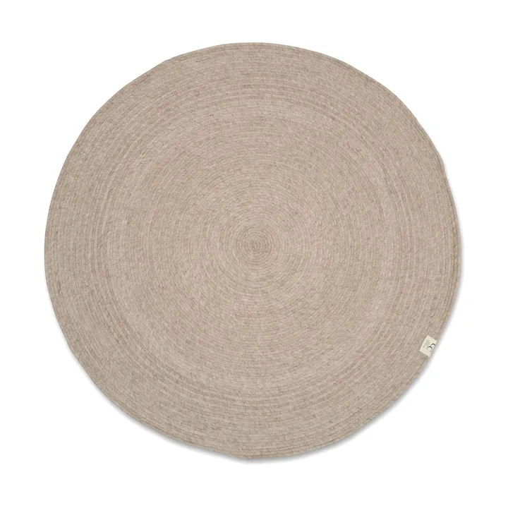 Merino ullmatta rund Ø240 cm - Oat - Classic Collection