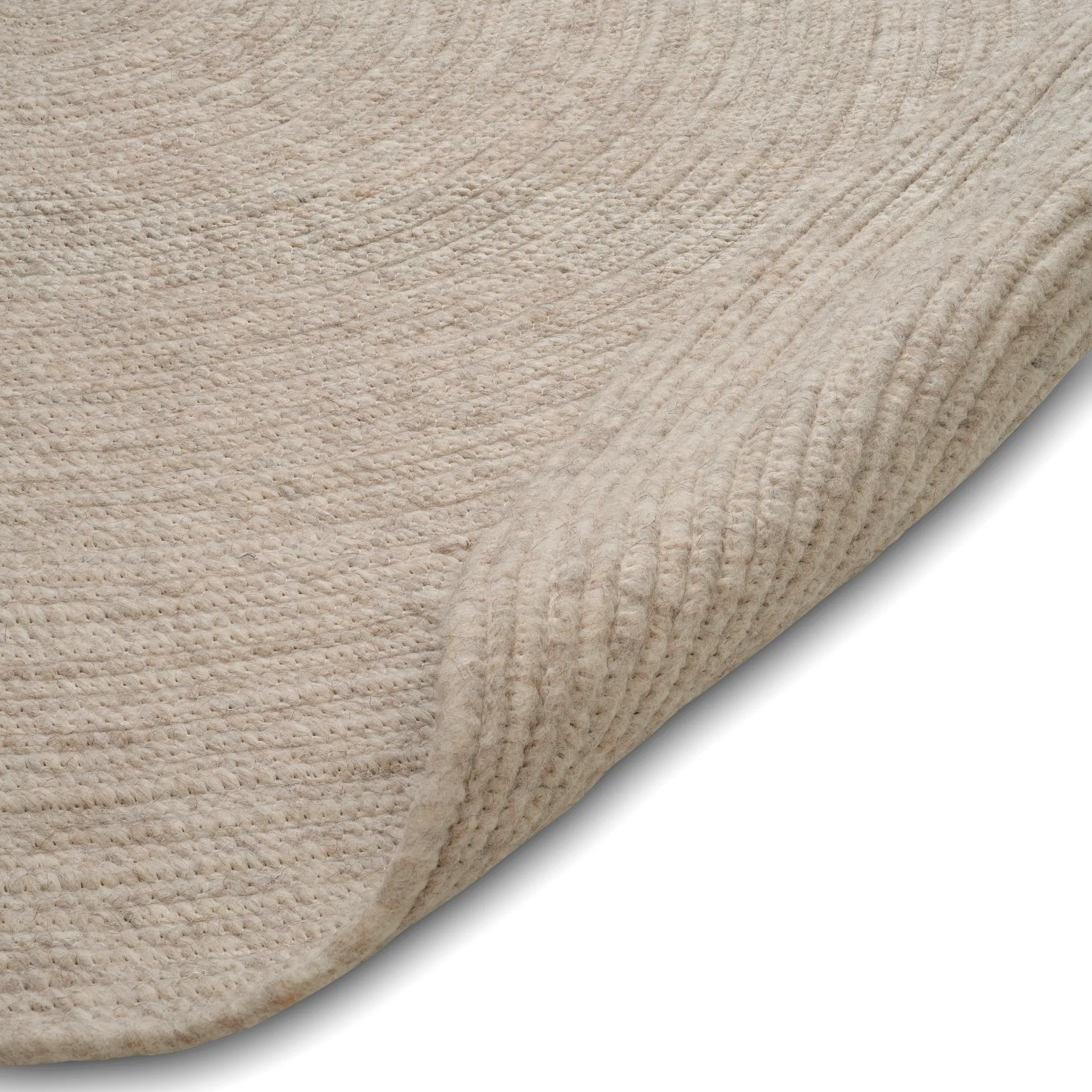 Merino ullmatta rund Ø240 cm, Oat Classic Collection