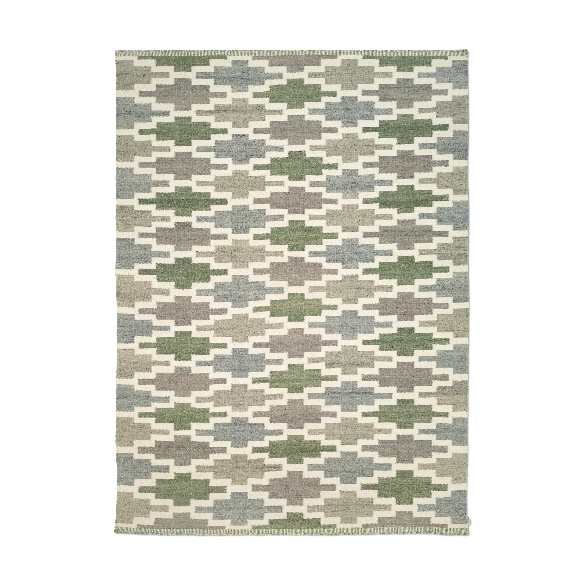 Röllakan Korsnäs matta, Blågrön, 200x300 cm Classic Collection